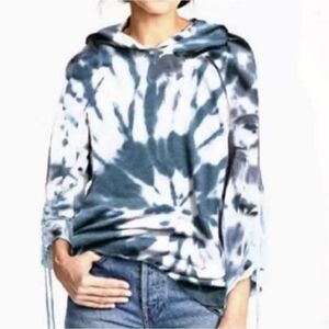 Young fabulous and broke tie dye sweatshirt hoodie drawstrings size small